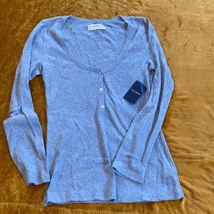 NWT Lucky Brand Long Sleeve Henley Shirt - SZ XS
